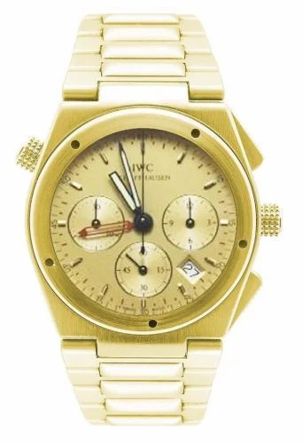 IWC Ingenieur Mecaquartz Chronograph Alarm Yellow Gold / Champagne / Bracelet IW9515-03 (IW951503)